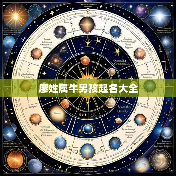 廖姓属牛男孩起名大全