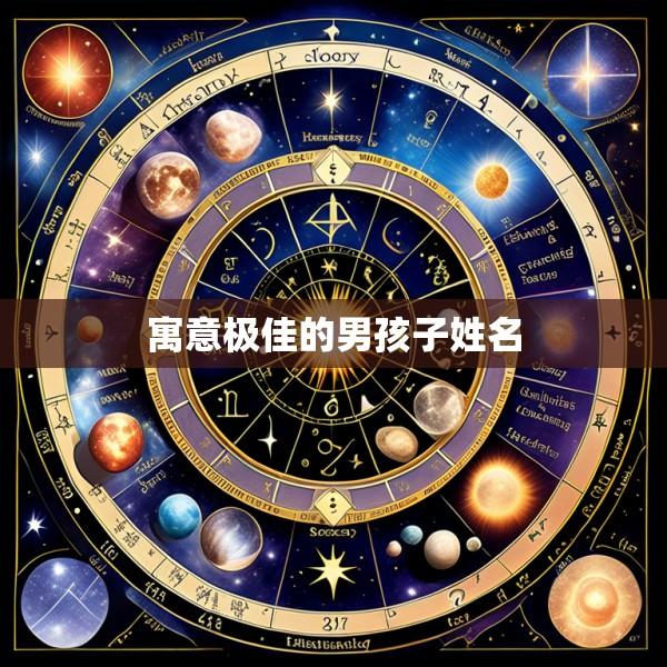 寓意极佳的男孩子姓名