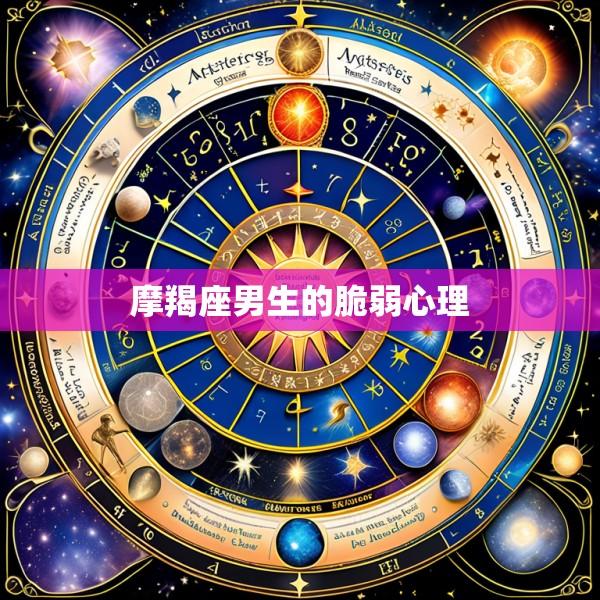 摩羯座男生的脆弱心理