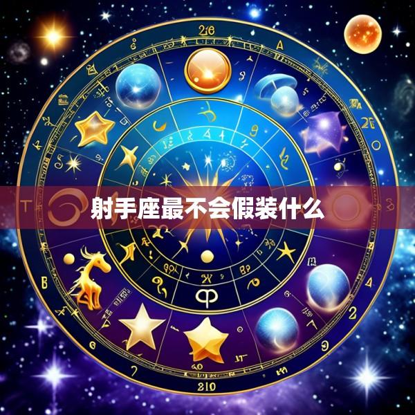 射手座最不会假装什么