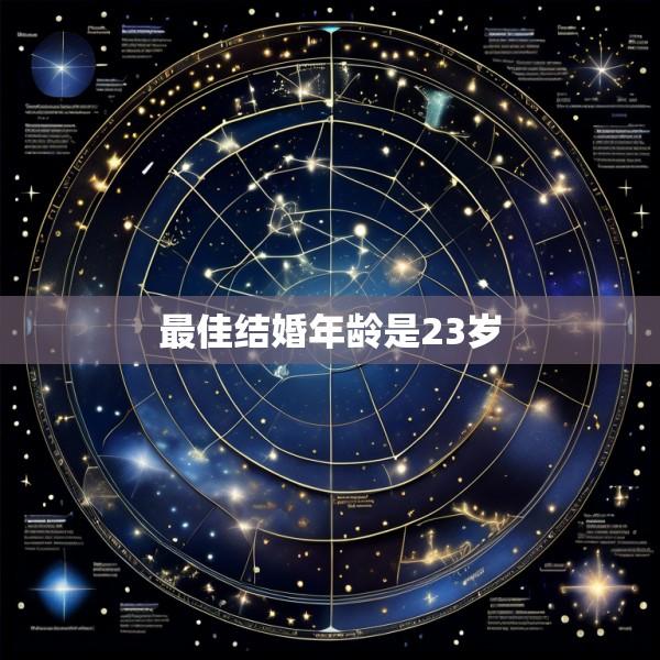 最佳结婚年龄是23岁