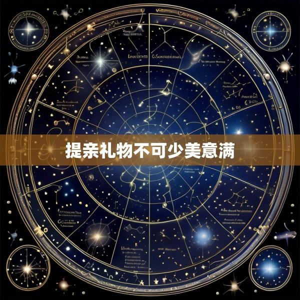 提亲礼物不可少美意满