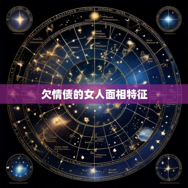 欠情债的女人面相特征