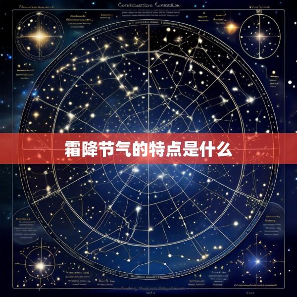 霜降节气的特点是什么