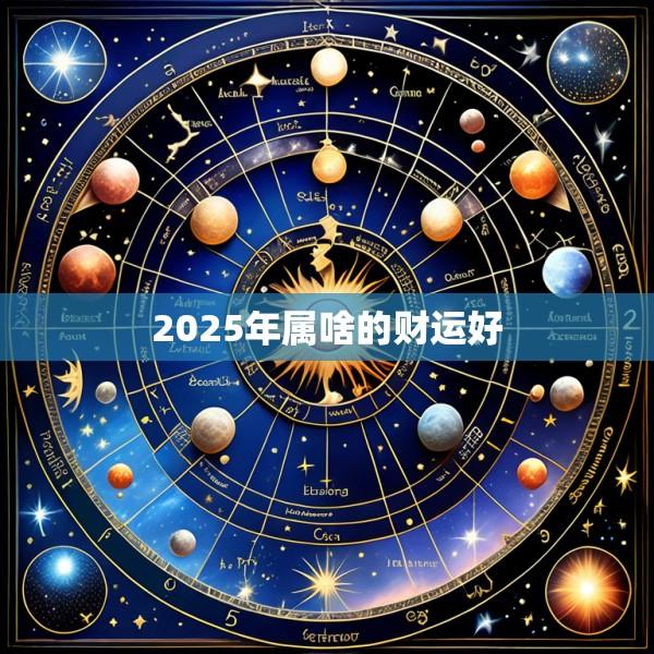 2025年属啥的财运好