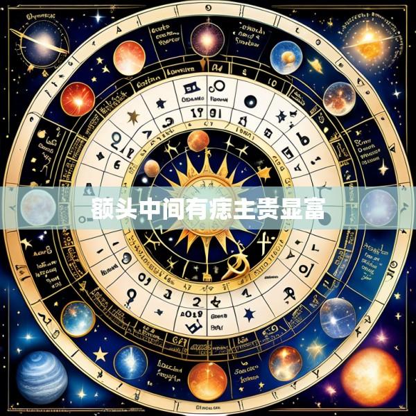 额头中间有痣主贵显富