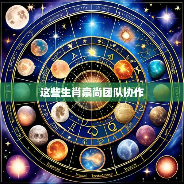 这些生肖崇尚团队协作