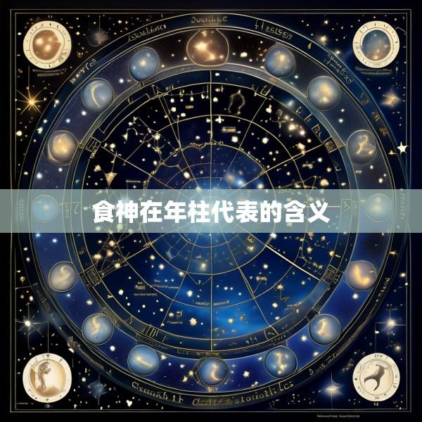 食神在年柱代表的含义