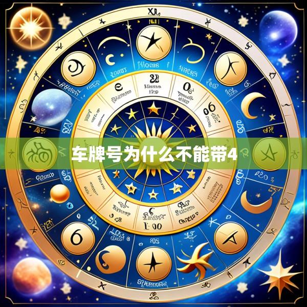 车牌号为什么不能带4