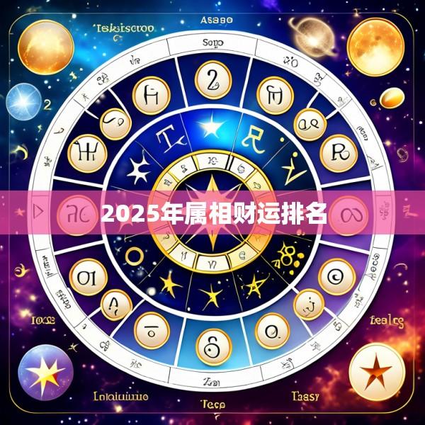 2025年属相财运排名