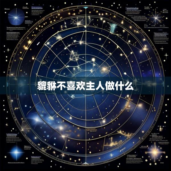 貔貅不喜欢主人做什么