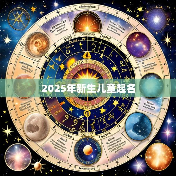 2025年新生儿童起名