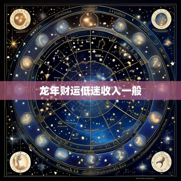 龙年财运低迷收入一般