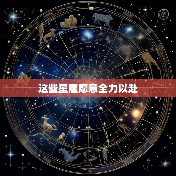这些星座愿意全力以赴