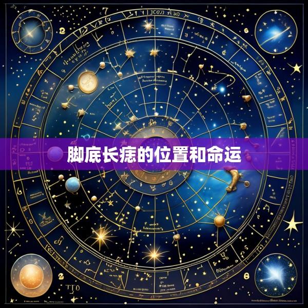 脚底长痣的位置和命运