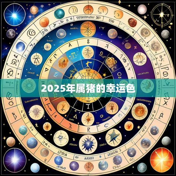 2025年属猪的幸运色