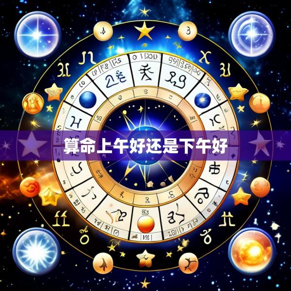 算命上午好还是下午好
