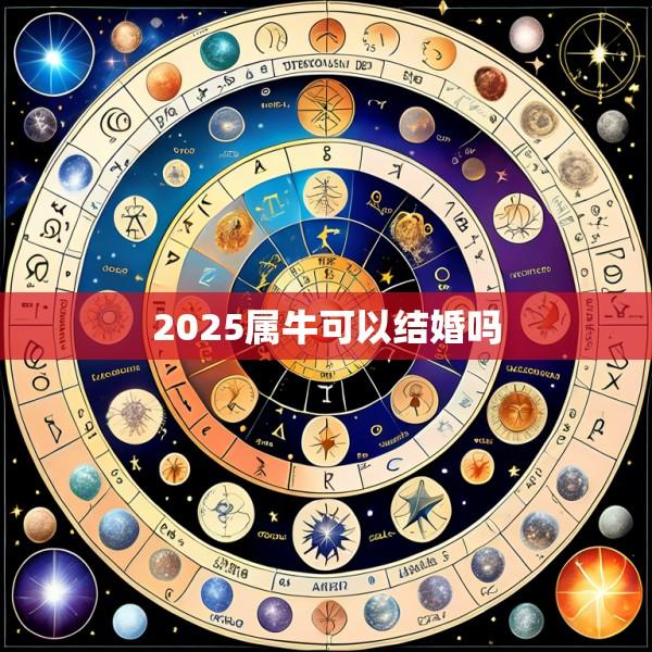 2025属牛可以结婚吗