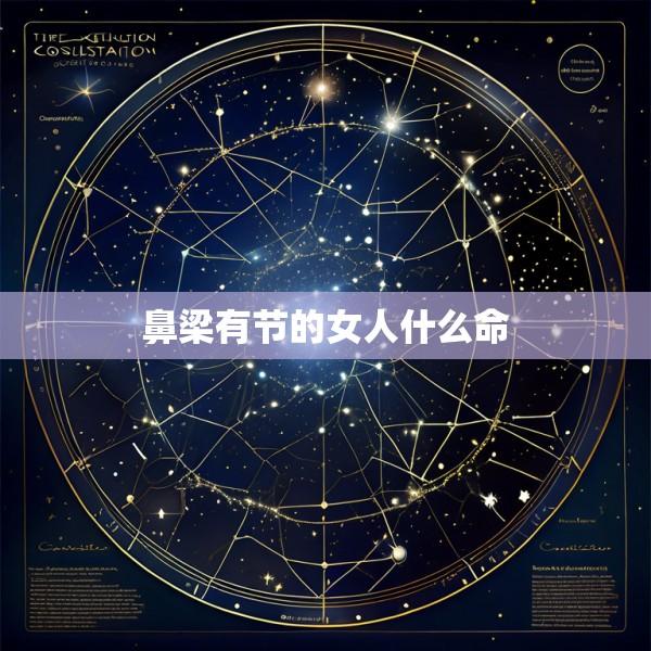 鼻梁有节的女人什么命
