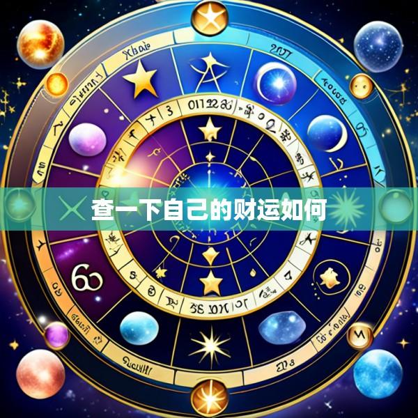 查一下自己的财运如何