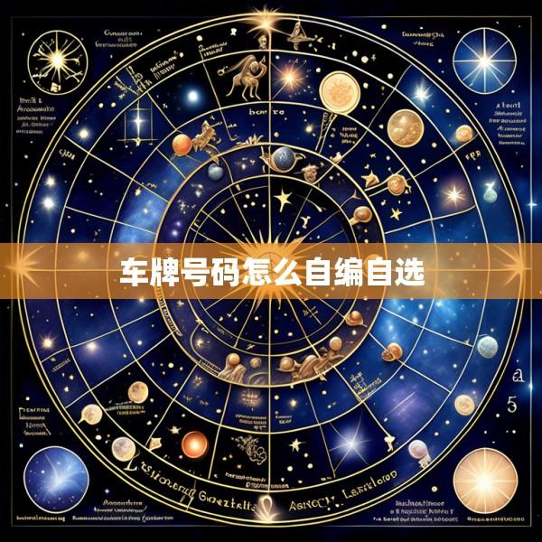 车牌号码怎么自编自选