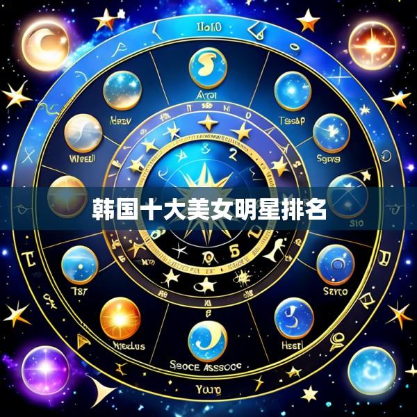 韩国十大美女明星排名