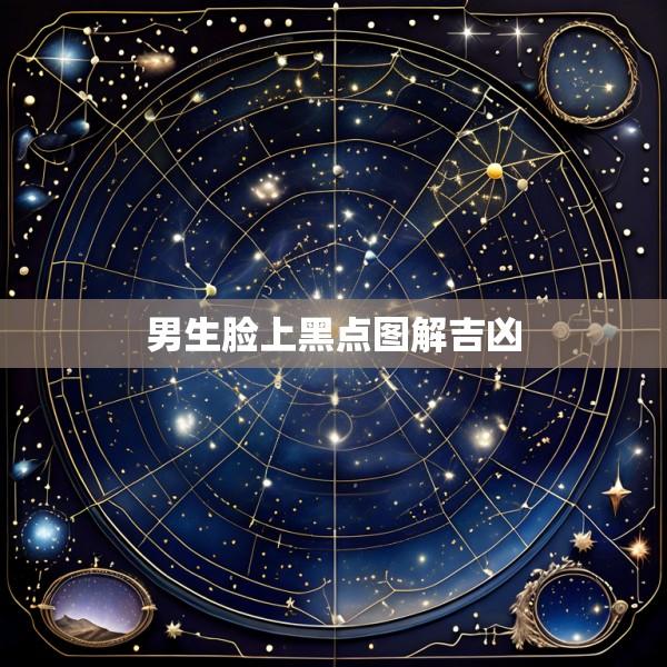 男生脸上黑点图解吉凶