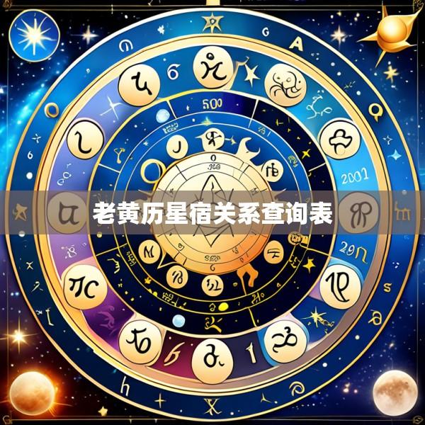老黄历星宿关系查询表