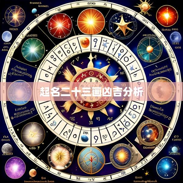 起名二十三画凶吉分析