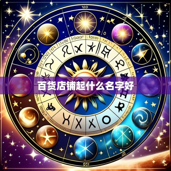 百货店铺起什么名字好