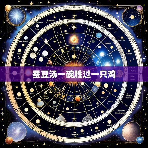 蚕豆汤一碗胜过一只鸡