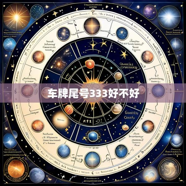 车牌尾号333好不好