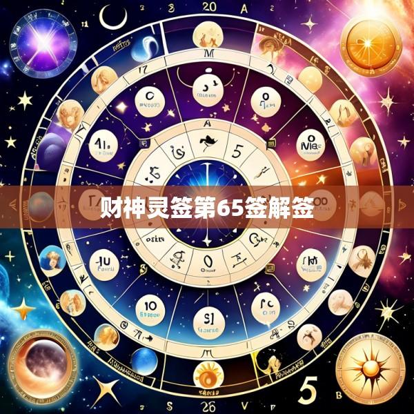 财神灵签第65签解签