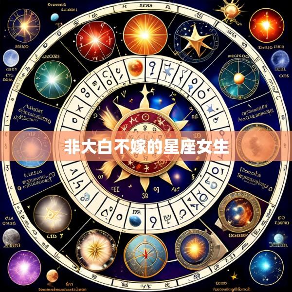 非大白不嫁的星座女生