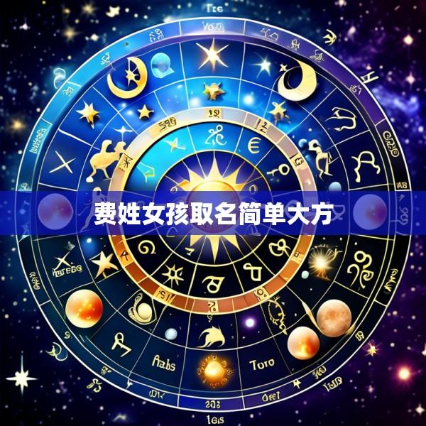 费姓女孩取名简单大方