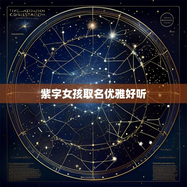 紫字女孩取名优雅好听