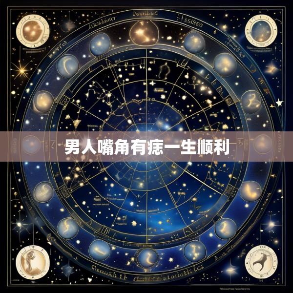 男人嘴角有痣一生顺利