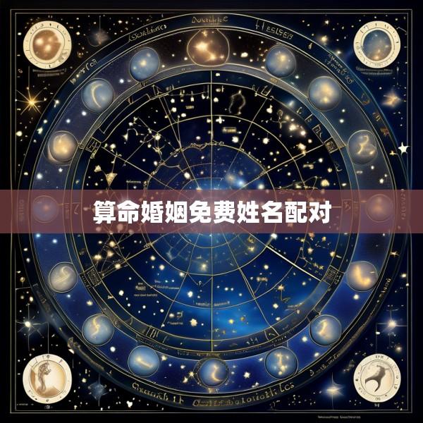 算命婚姻免费姓名配对