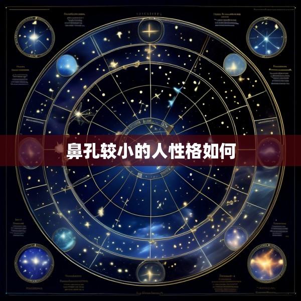 鼻孔较小的人性格如何