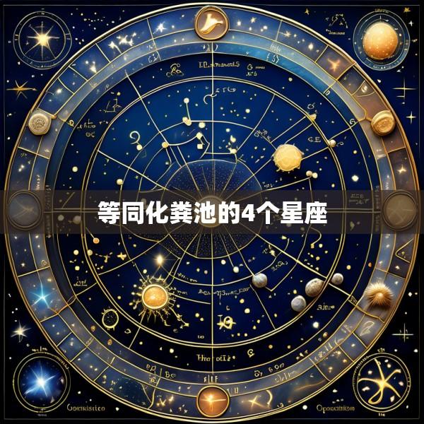 等同化粪池的4个星座