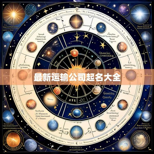 最新运输公司起名大全