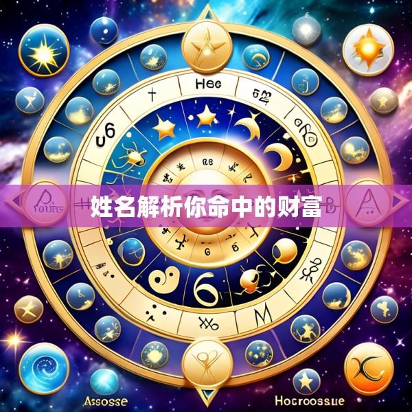 姓名解析你命中的财富