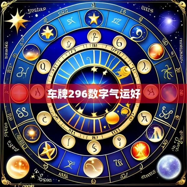 车牌296数字气运好