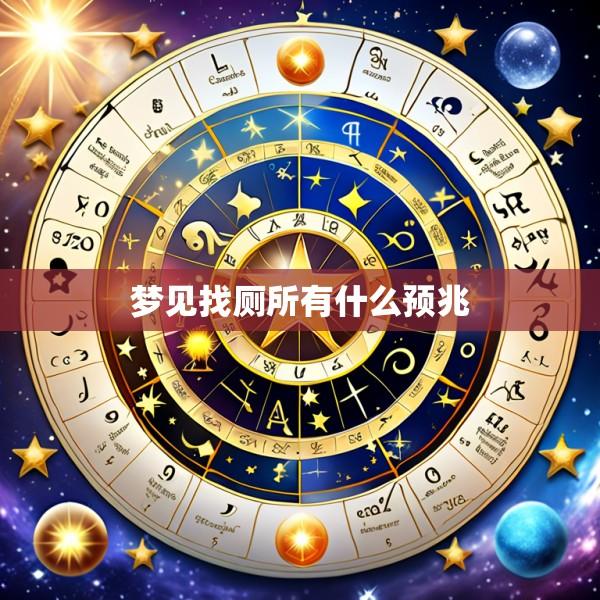 梦见找厕所有什么预兆