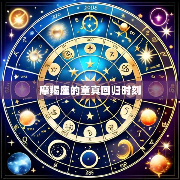摩羯座的童真回归时刻