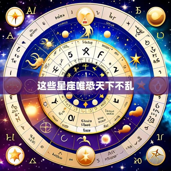 这些星座唯恐天下不乱