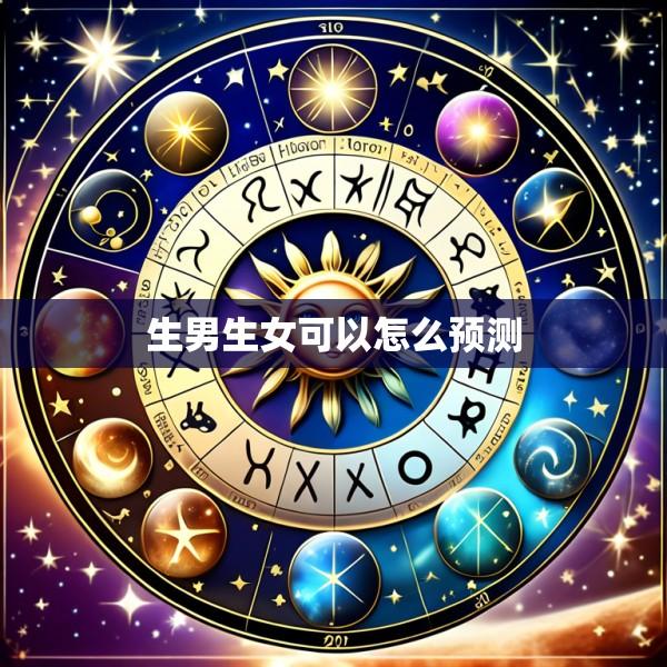 生男生女可以怎么预测