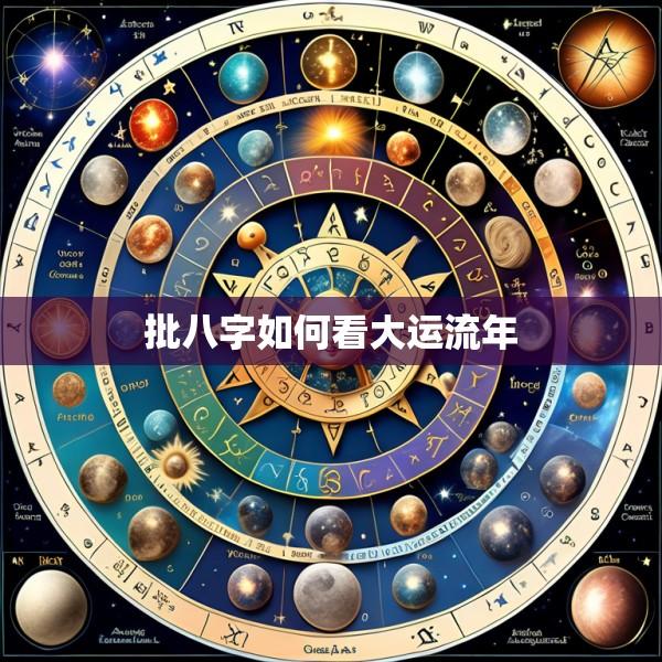 批八字如何看大运流年