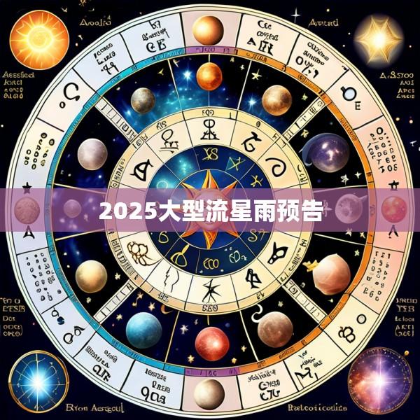 2025大型流星雨预告