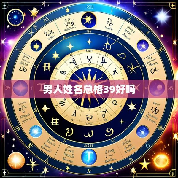 男人姓名总格39好吗